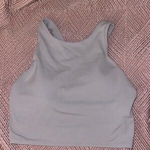 Athleta Light Gray Crop Top